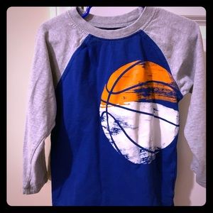 Two tone toddler long sleeve shirt